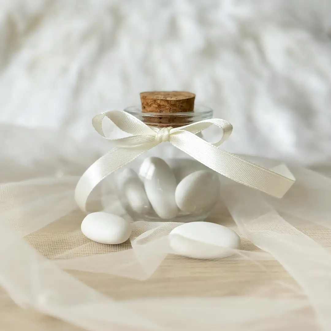 Barattolino tondo con tappo di sughero